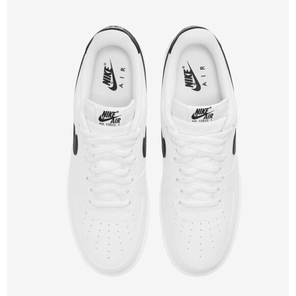 Size 9 Nike Air Force 1'07 Casual Basketball Sneaker Shoe White Black CT2302-100 - Picture 3 of 15